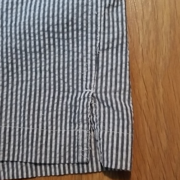 George classics mens white and gray short sleeve button up Medium - Picture 6 of 10